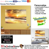 Sunset Beach Canvas Afbeelding 18