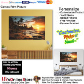 Sunset Beach Canvas Afbeelding 1 Afdruk