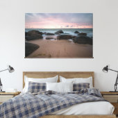 Sunset Beach Canvas Afbeelding 21 (Insitu (Slaapkamer))