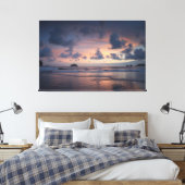 Sunset Beach Canvas Afbeelding 26 (Insitu (Slaapkamer))