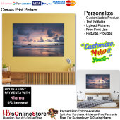 Sunset Beach Canvas Afbeelding 26 Afdruk