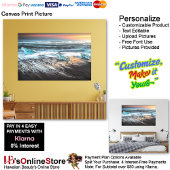 Sunset Beach Canvas Afbeelding 29