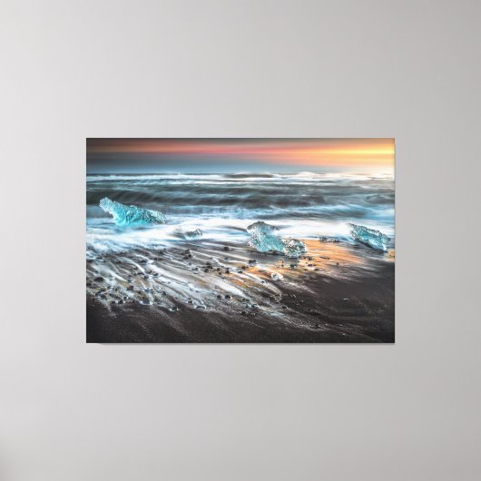 Sunset Beach Canvas Afbeelding 29 Afdruk (Voorkant)