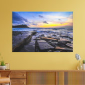 Sunset Beach Canvas Afbeelding 31 (Insitu (Woonkamer))