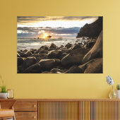 Sunset Beach Canvas Afbeelding 35 (Insitu (Woonkamer))