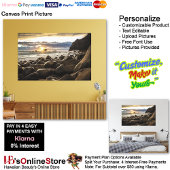 Sunset Beach Canvas Afbeelding 35