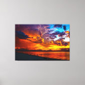 Sunset Beach Canvas Afbeelding 5 Afdruk (Voorkant)