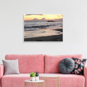 Sunset Beach Canvas Afdruk (Insitu (Woonkamer))