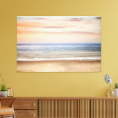 Sunset Beach Canvas Print Picture 25 (Insitu (Woonkamer))
