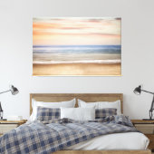 Sunset Beach Canvas Print Picture 25 (Insitu (Slaapkamer))