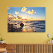 Sunset Beach Canvas Print Picture 27 (Insitu (Woonkamer))