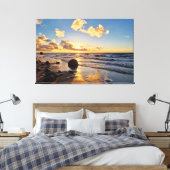 Sunset Beach Canvas Print Picture 27 (Insitu (Slaapkamer))