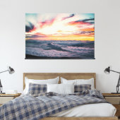 Sunset Beach Canvas Print Picture 39 (Insitu (Slaapkamer))