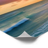 Sunset Beach Cityscape Poster (Hoek)