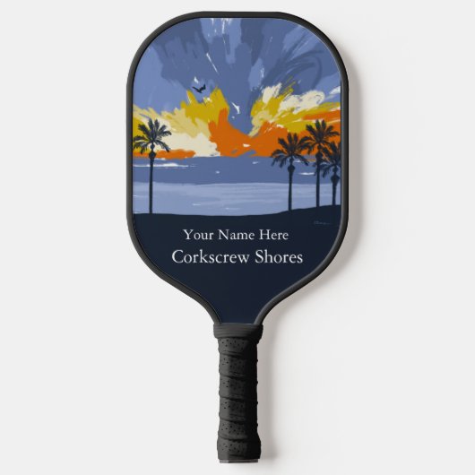 Sunset Beach door © Cathy Thompson Pickleball Paddle (Voorkant)
