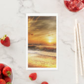 Sunset Beach Gastenhanddoek Papier servetten 18 (Insitu)