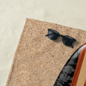 Sunset Beach Hawaiian Faux Wood Surfboard - Black Strandlaken (In situ)