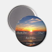 SUNSET BEACH MAGNEET (Voorkant / Achterkant)