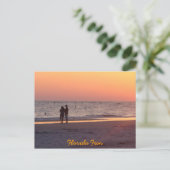 Sunset Beach Memories Briefkaart (Staand voorkant)