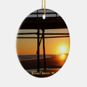 Sunset Beach NC Christmas Tree Travel Ornament (Rechts)