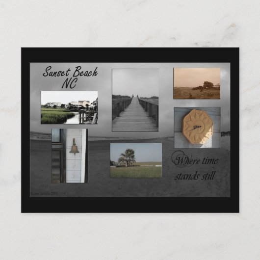 Sunset Beach North Carolina Postcard Briefkaart (Voorkant)