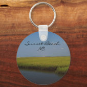 Sunset Beach North Carolina Sleutelhanger (Voorkant)