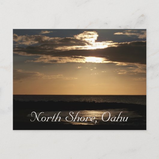 Sunset Beach, Oahu Briefkaart (Voorkant)