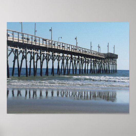 Sunset Beach Pier North Carolina Poster (Voorkant)