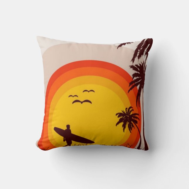 Sunset Beach Pillow Kussen (Voorkant)