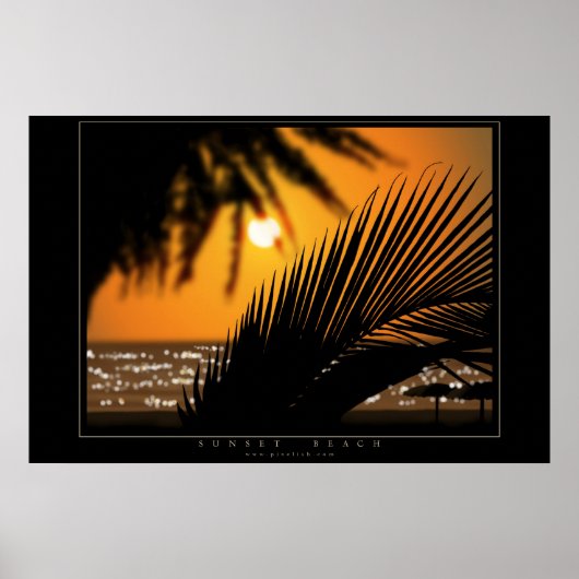 Sunset Beach Poster (Voorkant)