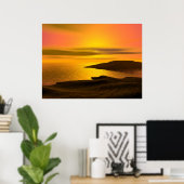 Sunset Beach Poster (Thuiskantoor)
