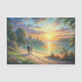 Sunset Beach Romance Decoupage Tissuepapier (Voorkant)