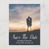 Sunset Beach Save the Date Briefkaart (Voorkant)