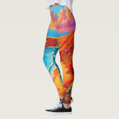 Sunset Beach Solitude Serenity Design Leggings (Links)