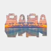 Sunset Beach String Lights Wedding Bedankdoosjes (Uitgevouwen)