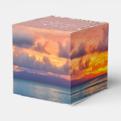 Sunset Beach String Lights Wedding Bedankdoosjes (Achterkant)