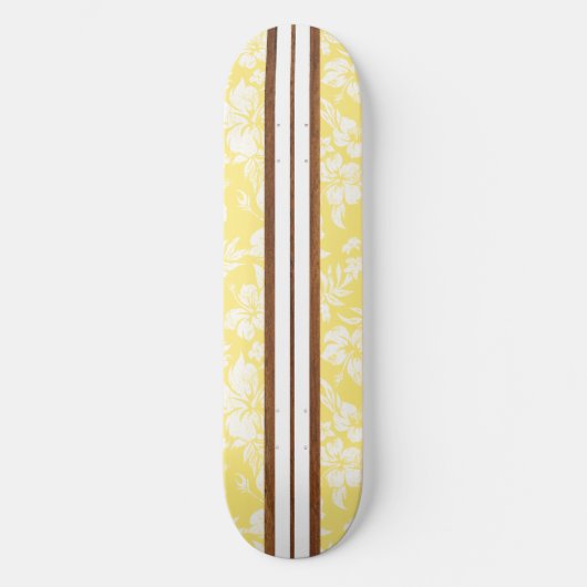 Sunset Beach Surf Vintage Hawaiian Skateboard (Recto)