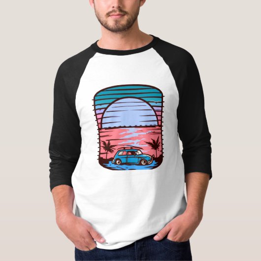 Sunset Beach T-shirt (Voorkant)