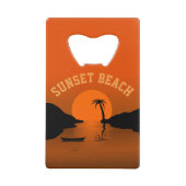 Sunset Beach Tropical Orange Sunset (Devant)