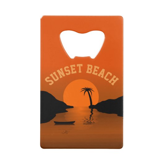 Sunset Beach Tropical Orange Sunset (Devant)
