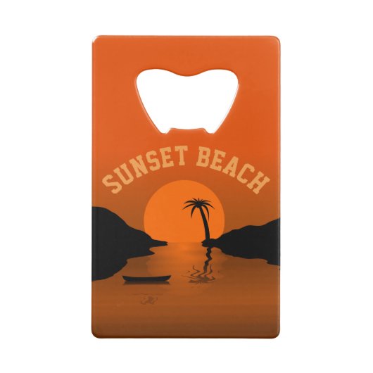 Sunset Beach Tropical Orange Sunset (Dos)