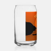 Sunset Beach Tropical Orange Texte personnalisé (Gauche)