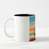 Sunset Beach Van Mug - Vintage Kombi at Dusk (Gauche)