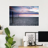 Sunset Beach Volleyball Print (Thuiskantoor)