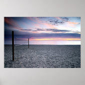 Sunset Beach Volleyball Print (Voorkant)