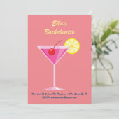 Sunset Beach vrijgezellenfeest uitnodiging (Staand voorkant)