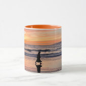 Sunset Beach Walk - Venice Beach, CA Mug (Centre)