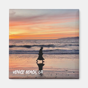 Sunset Beach Walk - Venice Beach, Californië Magneet