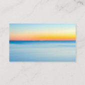 Sunset Beach Waterverf Professional Visitekaartje (Achterkant)