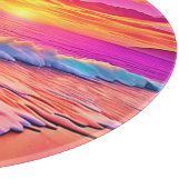 Sunset Beach Waves Design Snijplank (Hoek)